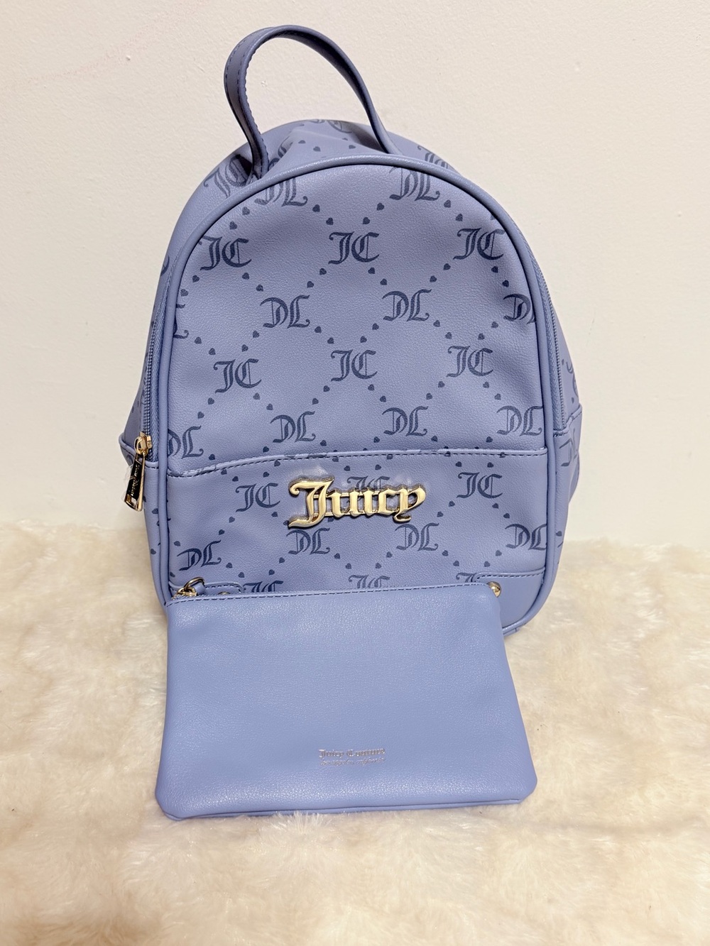 Juicy Couture Blue Logo Mini Backpack - Juicy